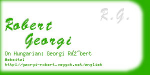 robert georgi business card